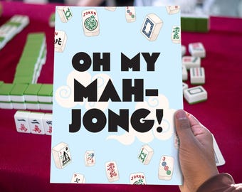 Mahjong Poster - Playful Wall Decor For Game Lovers - OH MY MAHJONG