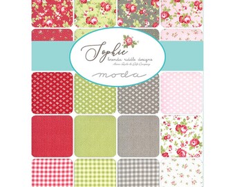 SOPHIE Moda Layer Cake by Brenda Riddle Designs - 42 pcs 10" x 10" cotton - premium quality patchwork quilting