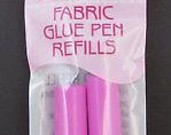 Sewline Fabric Glue Pen Refills SL006P (Pink) - patchwork, applique, mending