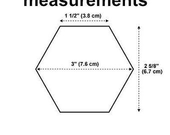 Small Fabric Hexagons - diecut from Moda Bella Solids - White or Ivory 50/pack