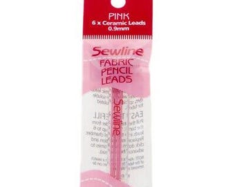Sewline Fabric Pencil Lead Refills (Pink) SL003P - patchwork, applique, mending