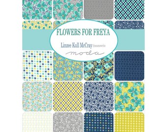 FLOWERS for FREYA - 252 Fabric Hexagons - diecut from a Moda Layer Cake - precut EPP patchwork quilting slow stitching