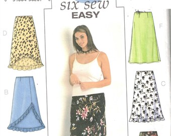 Butterick 3783 Sewing Pattern 6 skirts sizes 22,24,26