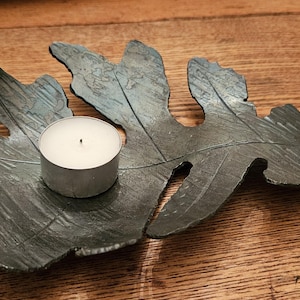 Hand forged oak leaf