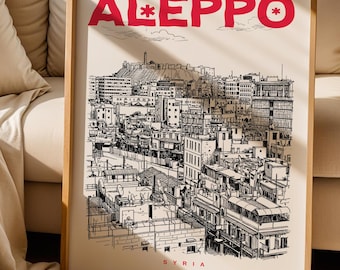 Aleppo Print, Aleppo Poster, Syria Wall Art Print, Aleppo Lover Gift