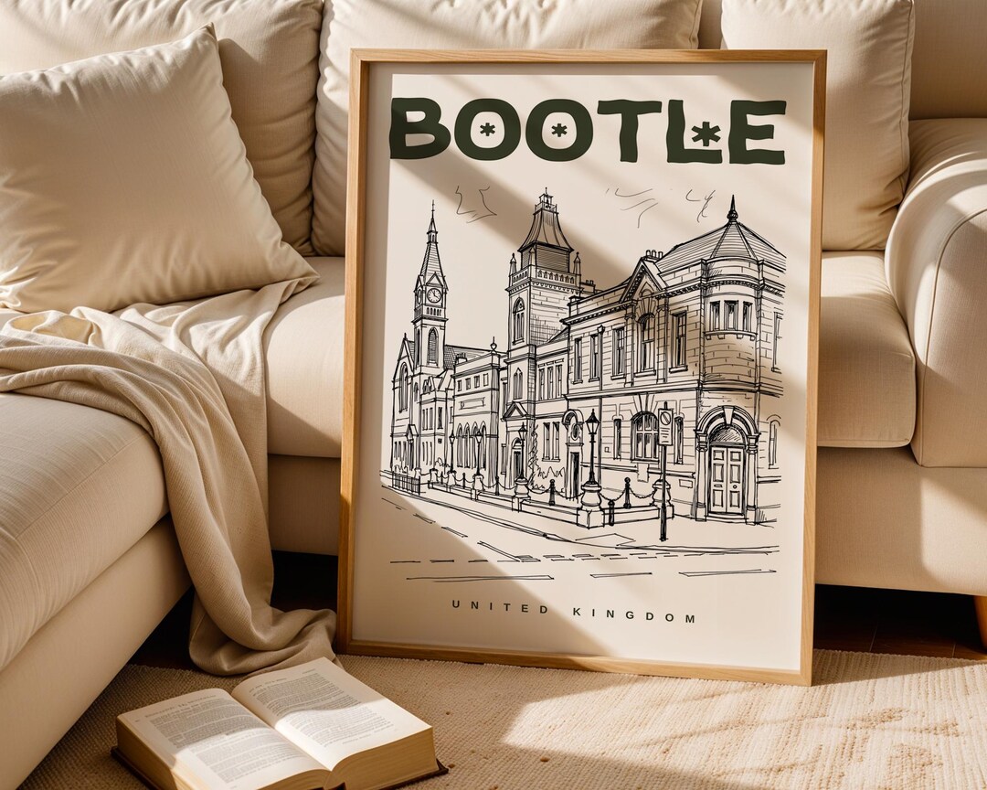 Bootle Print, Bootle Poster, United Kingdom Wall Art Print, Bootle ...