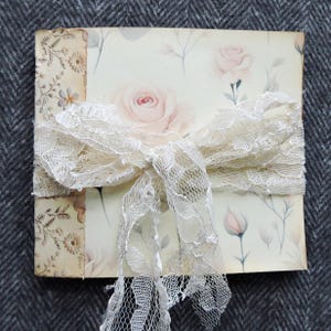 Homemade Junk Journal Coffee Stained Paper Writing Journal