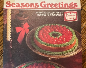 Duncan Hines seasons greetings recipe phamplet