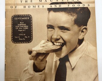 1934 the hostess the magazine of homes and foods. Vol 2 no 9 September