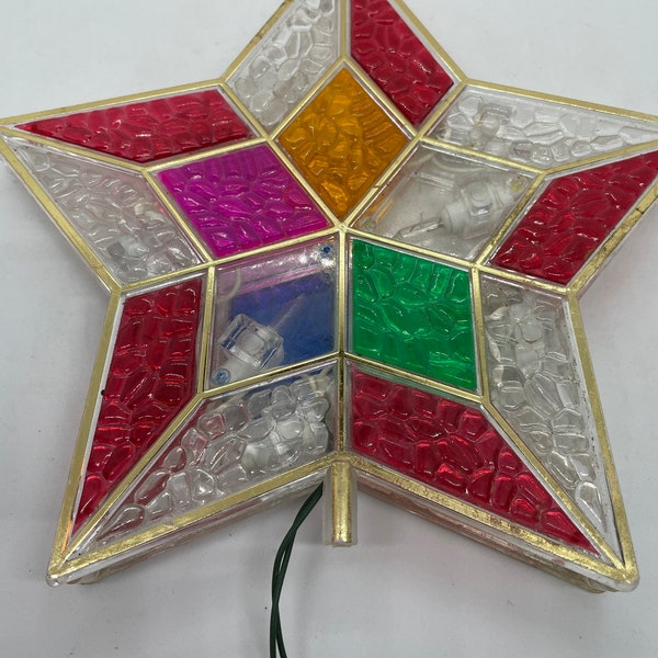 Vintage tree topper, flashing star