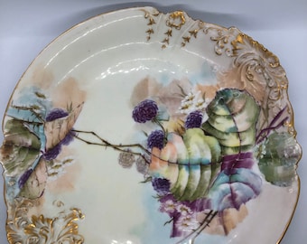Limoges fruit plate, made in France