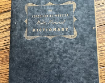 1946 consolidated Webster multi pictured dictionary