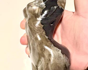 Volcano Agate Goddess Body Carving | Feminine Divine Crystal Sculpture | Rare Earth Energy Stone Decor