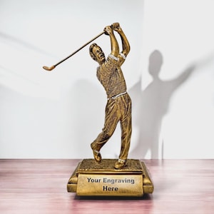 Personalised Golf Trophy UK | Corporate Golf Day Prize, Youth Tournament, Charity Scramble, Closest to Pin, Longest Drive | Resin 27cm Award