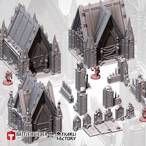 Graveyard Props for 28-32mm Wargaming & Tabletop RPGs – Gothic Terrain Set