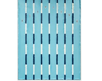 Textured Swimming Painting with Miniature Swimmers, Pool Wall Art