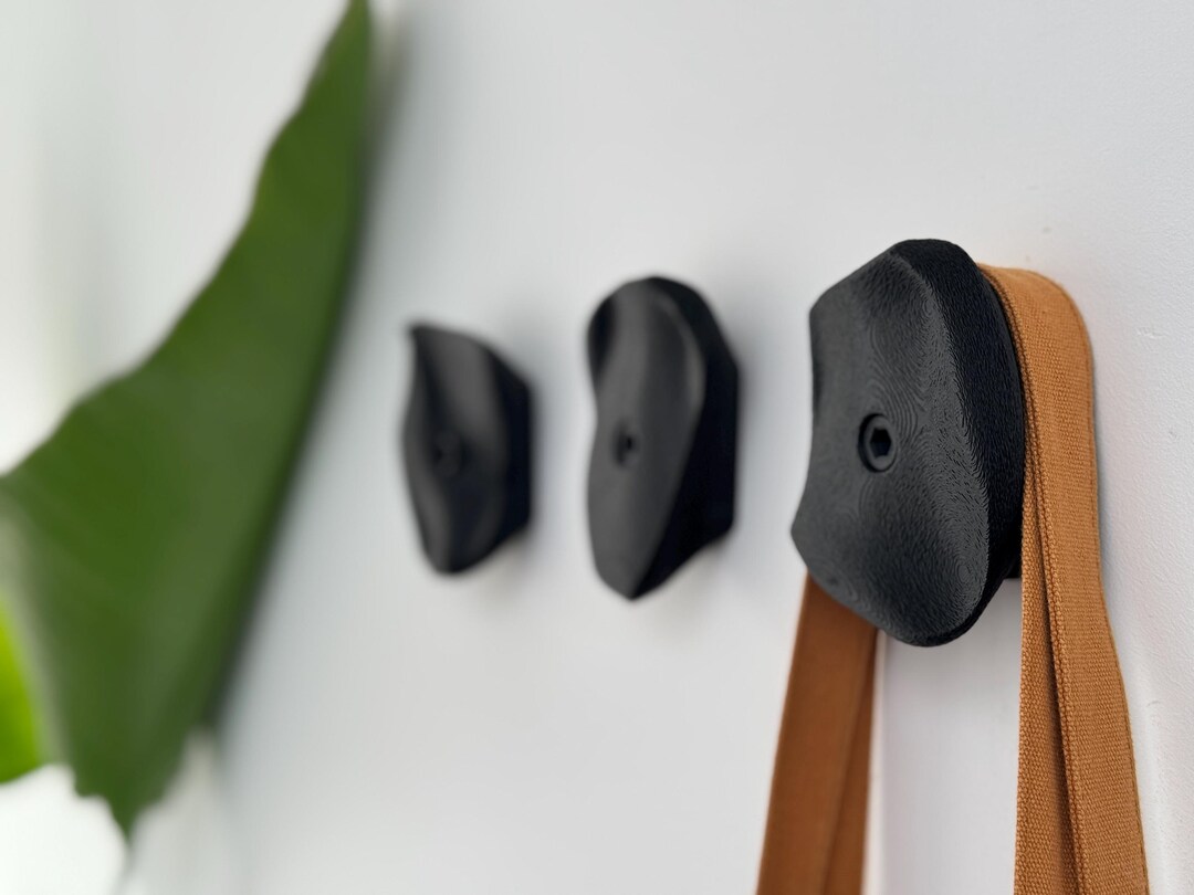 3d-printed Rock Climbing Hold Wall Hooks – Modern Coat & Bag Hanger - Etsy