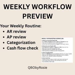 QuickBooks Online Bookkeeping Checklist - Small Business Workflow (PDF) image 4