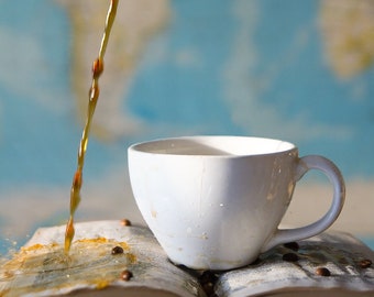 Humorous Coffee Photography Print, "Too-Early-in-the-Morning Coffee"
