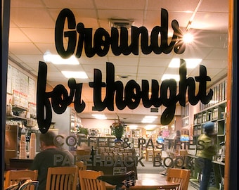 Coffee Shop, grounds for thought, coffee, book shop, Color Art Photo, friendly place, Bowling Green, Ohio, hometown, nostalgia