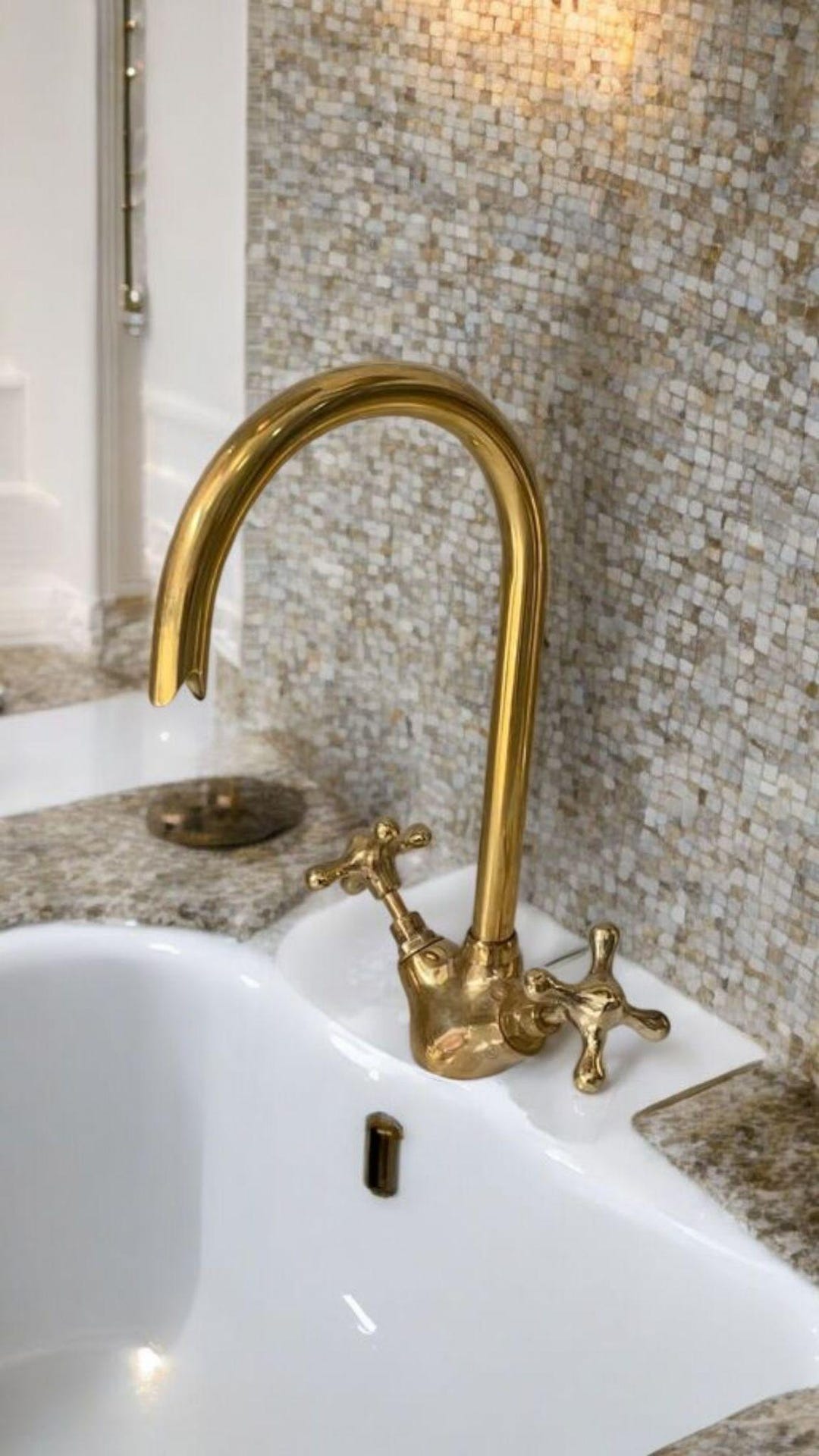 Handcrafted Moroccan Brass Faucet: Handmade Bathroom Decor - Etsy