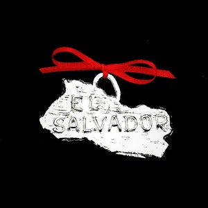 Pewter El Salvador Ornament, Made in America