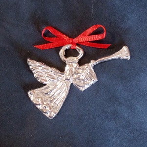 Pewter Angel Gabriel Ornament