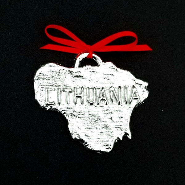Pewter Lithuania Ornament (Made in the U.S.A.)