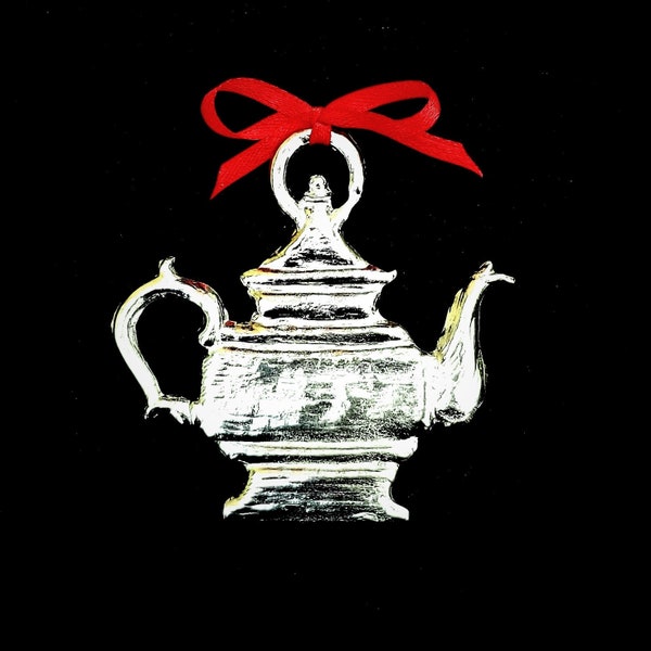 Pewter Late Federal Teapot Ornament