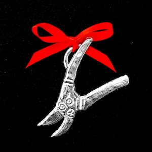 Garden Clippers Pewter Ornament