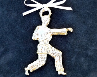 Pewter Martial Arts Ornament