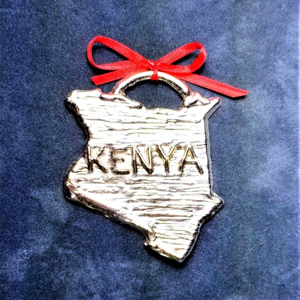 Pewter Kenya Ornament, Made in America