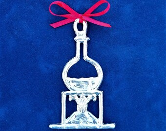 Flask Ornament Bar Tender Ornament Liquor Bottle Ornament Christmas Ornament Christmas Gift