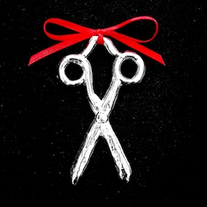 Pewter Scissors Shears Ornament