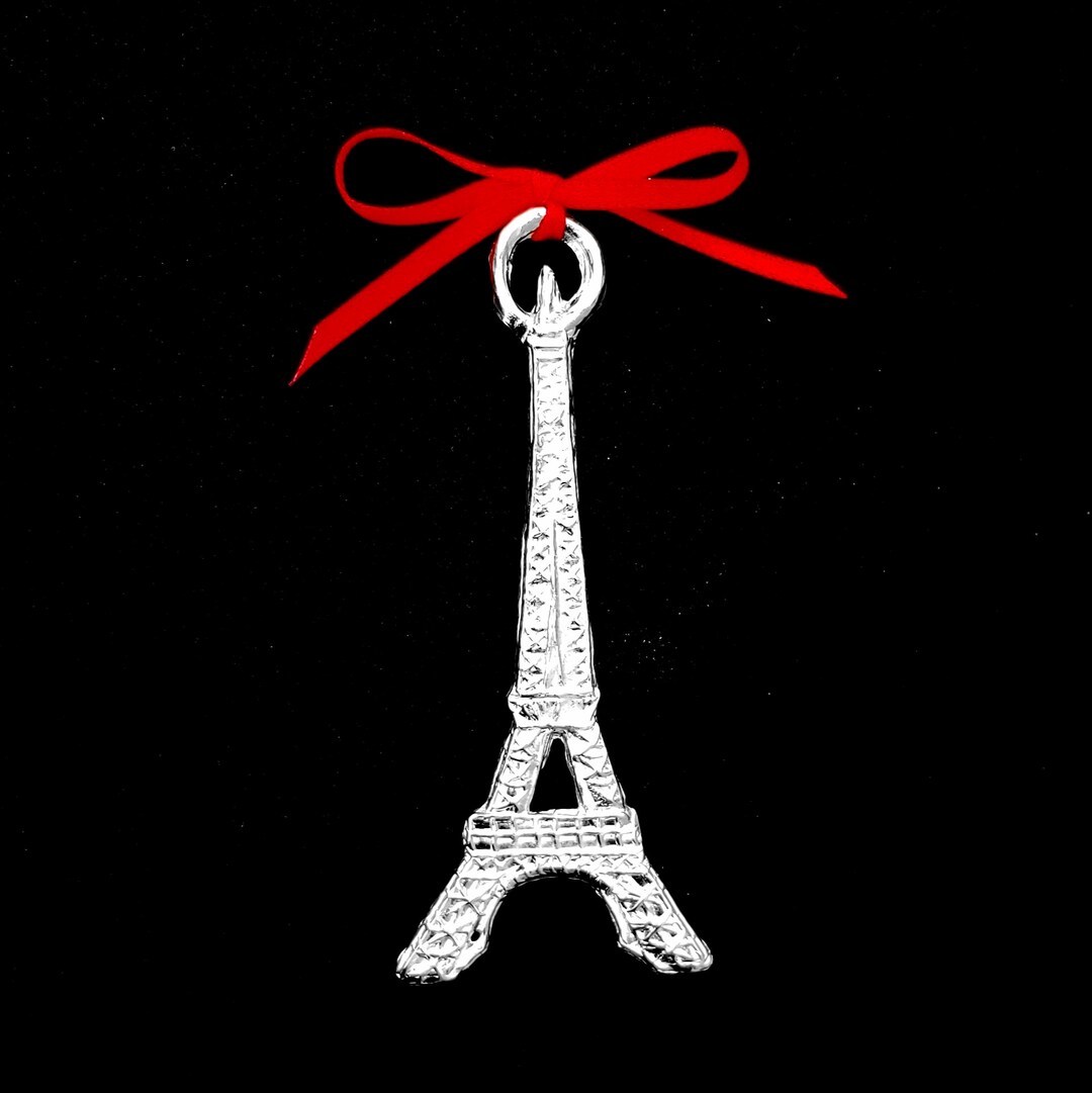 Pewter Eiffel Tower Ornament, Made in America Etsy