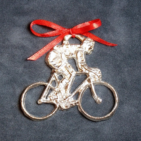 Pewter Bicycle Ornament