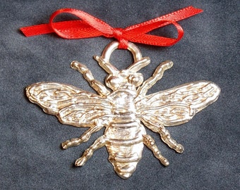 Honey Bee Pewter Ornament