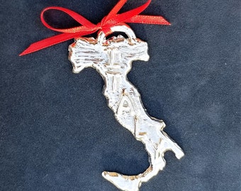 Italy Pewter Ornament, Made in America