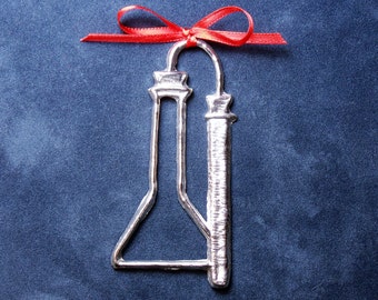 Pewter Chemistry Ornament