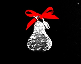 Pear Pewter Ornament