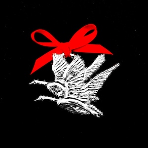 Flying Geese Pewter Ornament