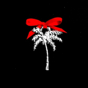 Palm Tree Pewter Ornament