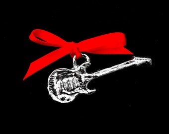 Electric Guitar Pewter Ornament