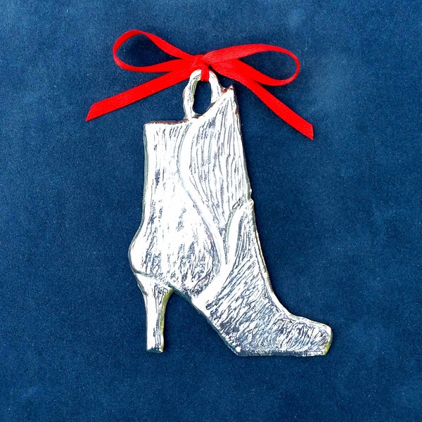 Short Fashion Boot Pewter Ornament