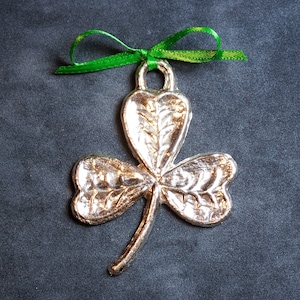 Shamrock Pewter Ornament