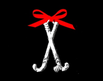 Field Hockey Pewter Ornament