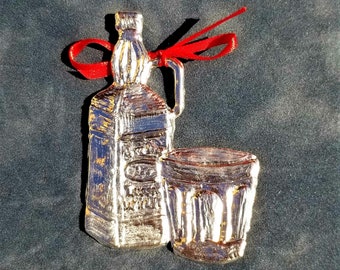 Bourbon Appreciation Pewter Ornament