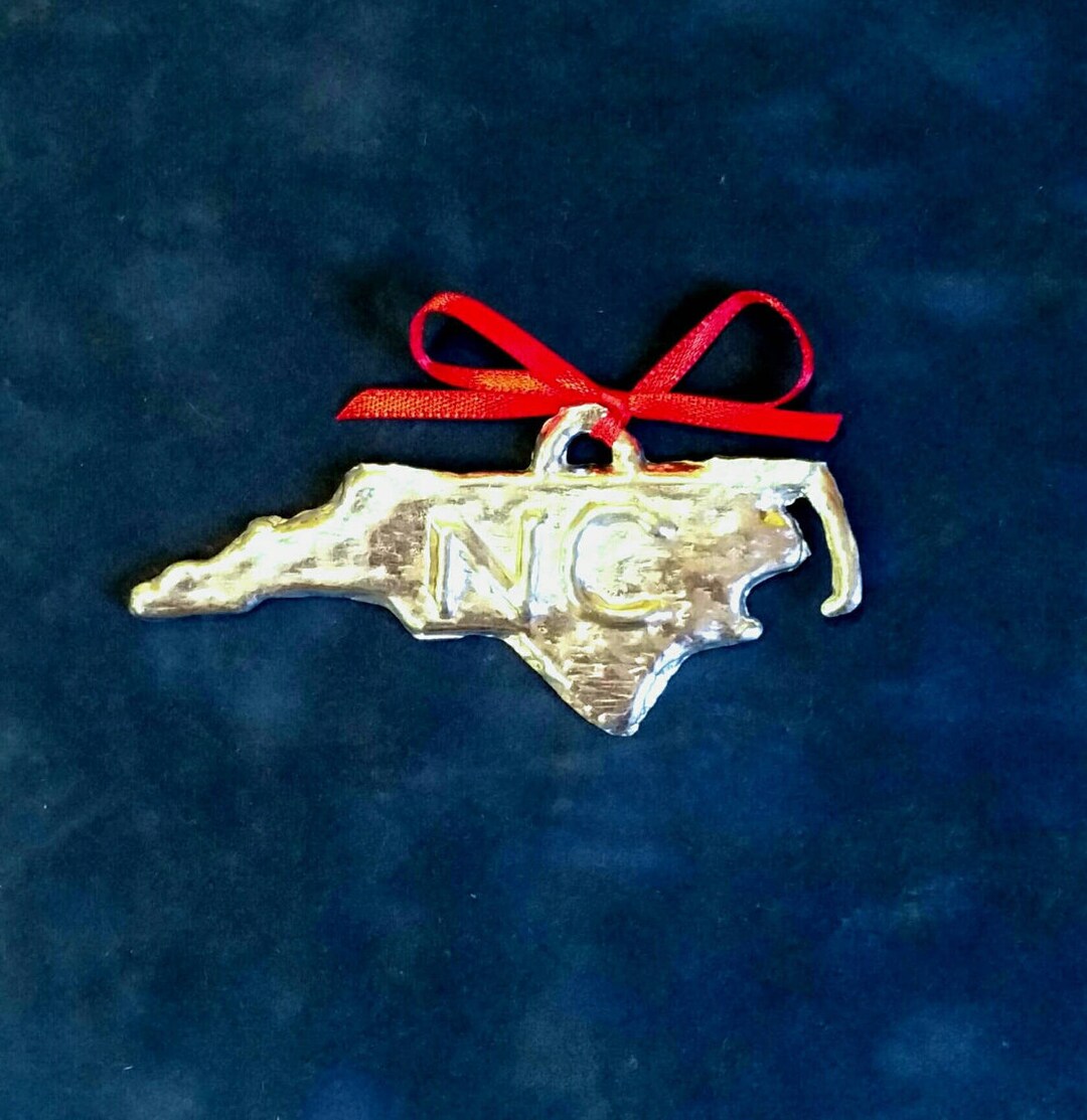 Pewter North Carolina Ornament (NC) - Etsy