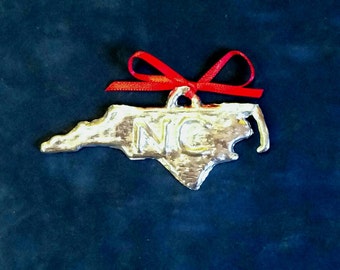 Pewter North Carolina Ornament (NC)