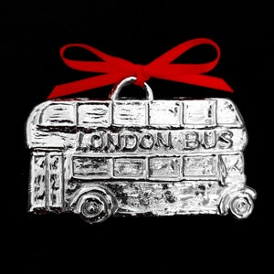 Pewter London Bus Ornament